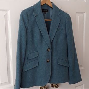Talbots Size 14 Wool Blend Blazer in Blue. Timeless jacket;excellent condition.
